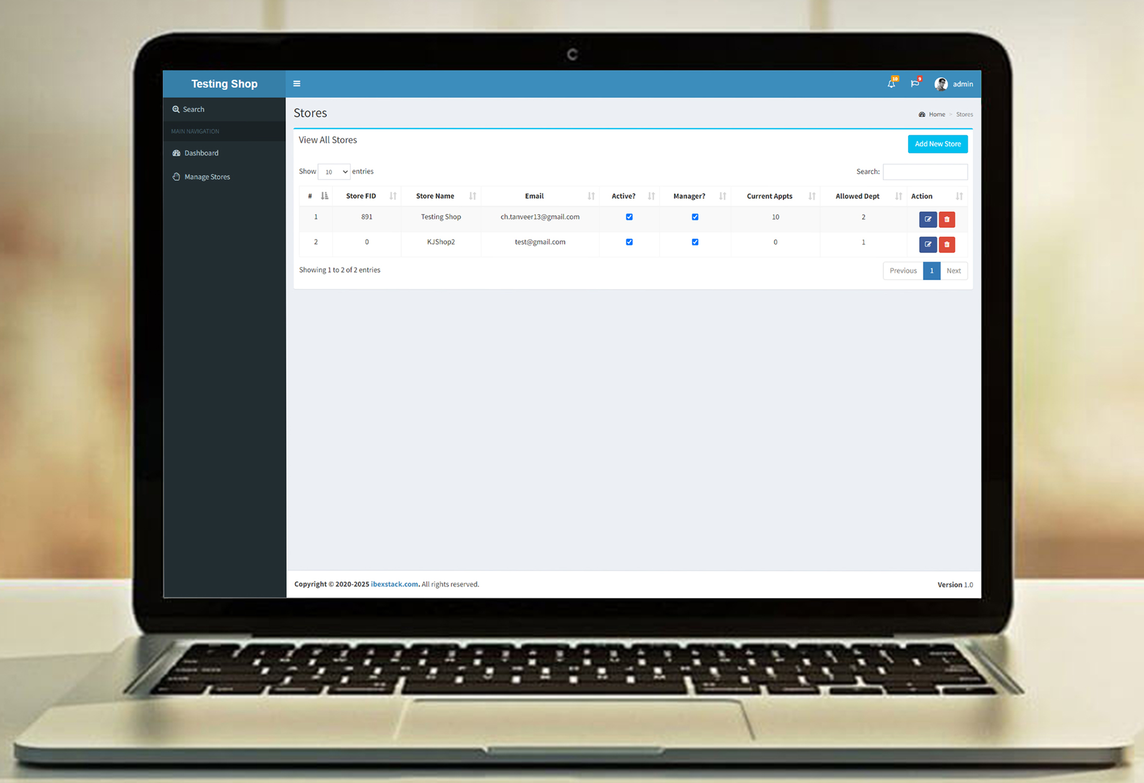 Comprehensive CRUD Functionality For Managing services