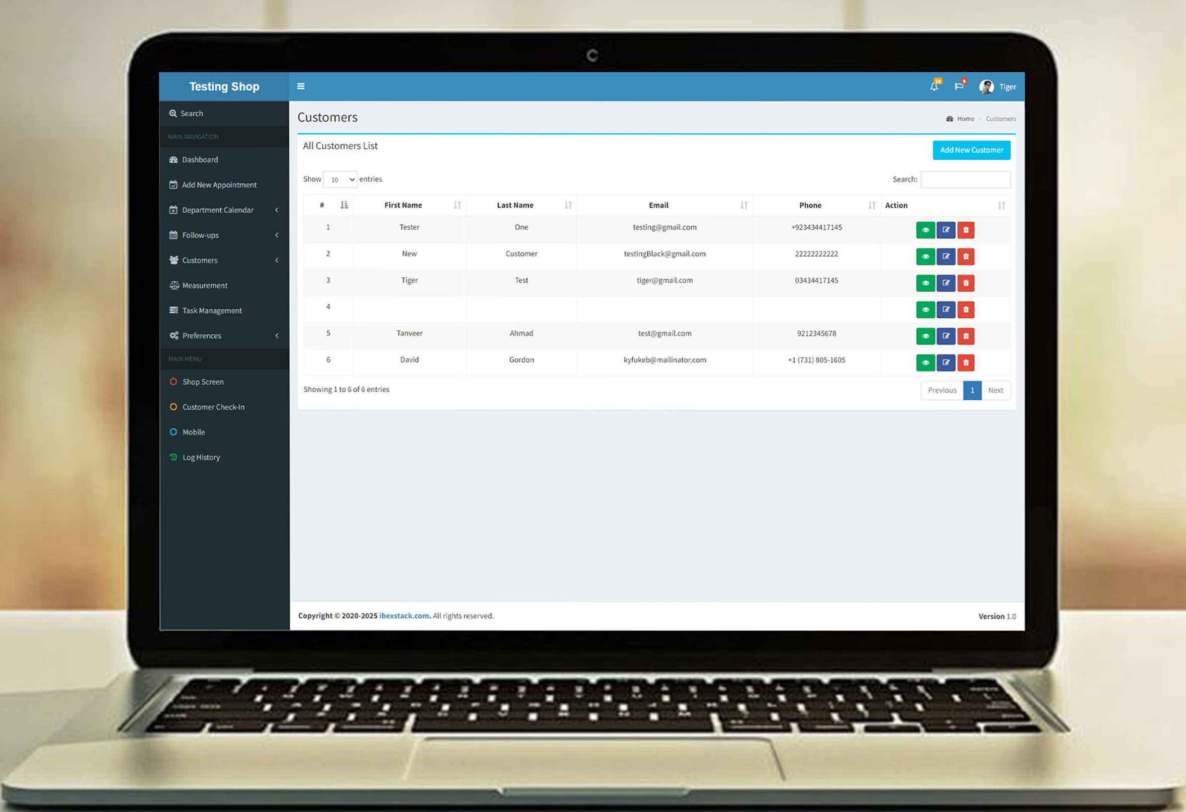 Comprehensive CRUD Functionality For Managing services